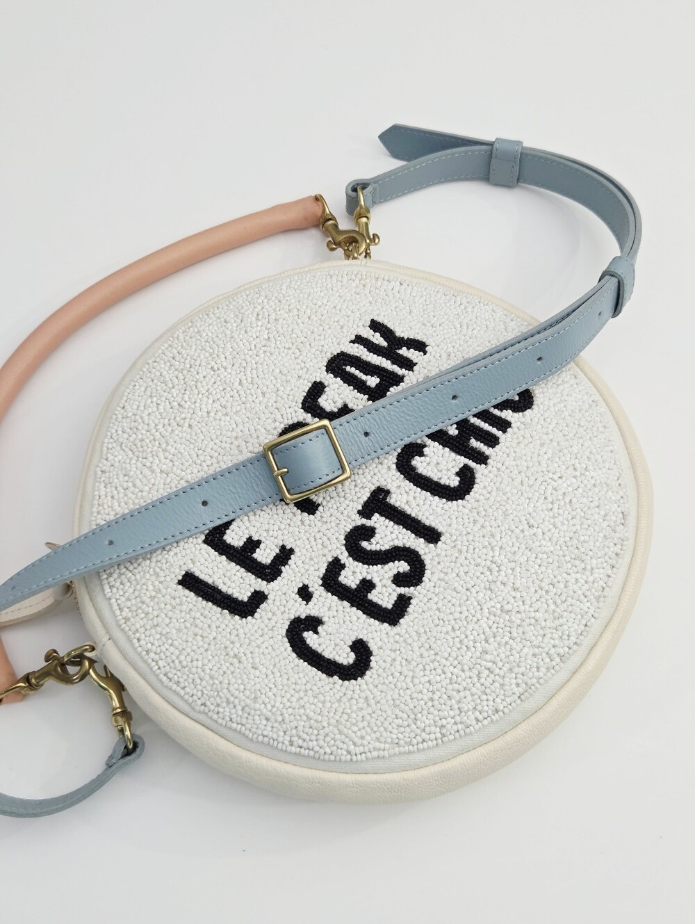 EXCELLENT CLARE V LE FREAK C'EST CHIC CIRCLE CLUTCH BAG - Picture 2 of 7